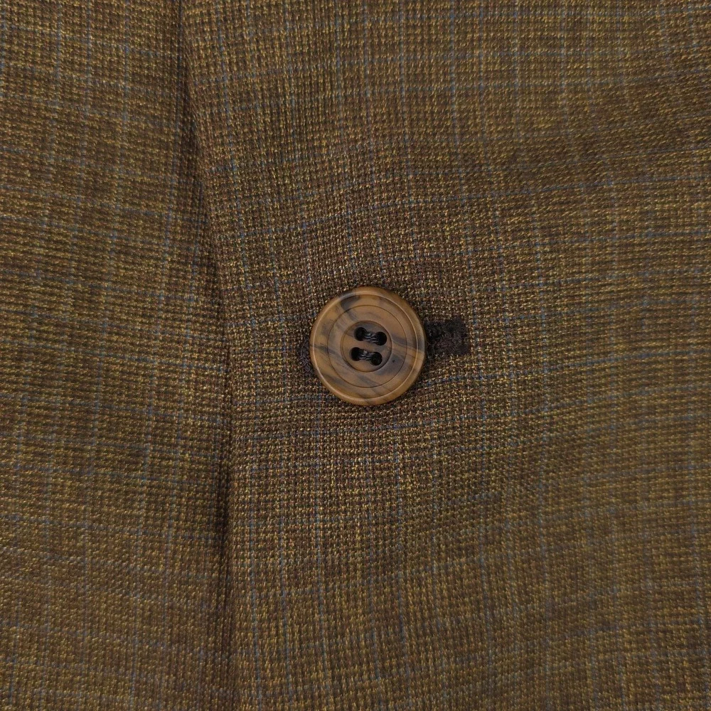 Vintage Towncraft Blazer Mens 42R Brown Check 3 Button Mod Ivy 60s Penneys‎